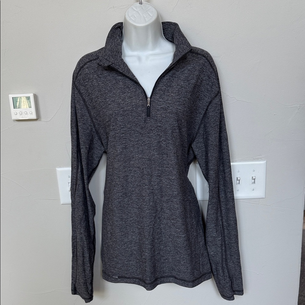 Lululemon Athletica Dark Gray Quarter-Zip Hoodie